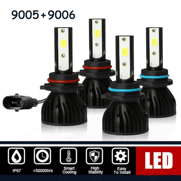 BSBSDJB For Scion tC 2005-2013 LED Automotive Bulbs Headlight High-Low Beam 6000K White