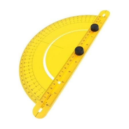 Plastic Protractor 0-180Degree Angle Finder Gauge Rotation Ruler ...
