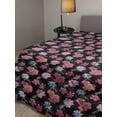 thumbnail image 2 of Leafage Down Alternative Comforter, Abstract Botanic Circular Spiral Leaf Branches on Checkered Backdrop, Microfiber Quilt for All Season, 5 Sizes, Eggshell Green Warm Taupe, by Ambesonne, 2 of 3
