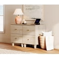 thumbnail image 2 of WAMPAT Set of 2 Nightstands with Charging Station&2 Drawers Storage, Modern End Tables Mid-Century Wood Bedside Tables with 2 AC Outlets & USB Ports for Living Room, Bedroom, Natural Oak, 2 of 10