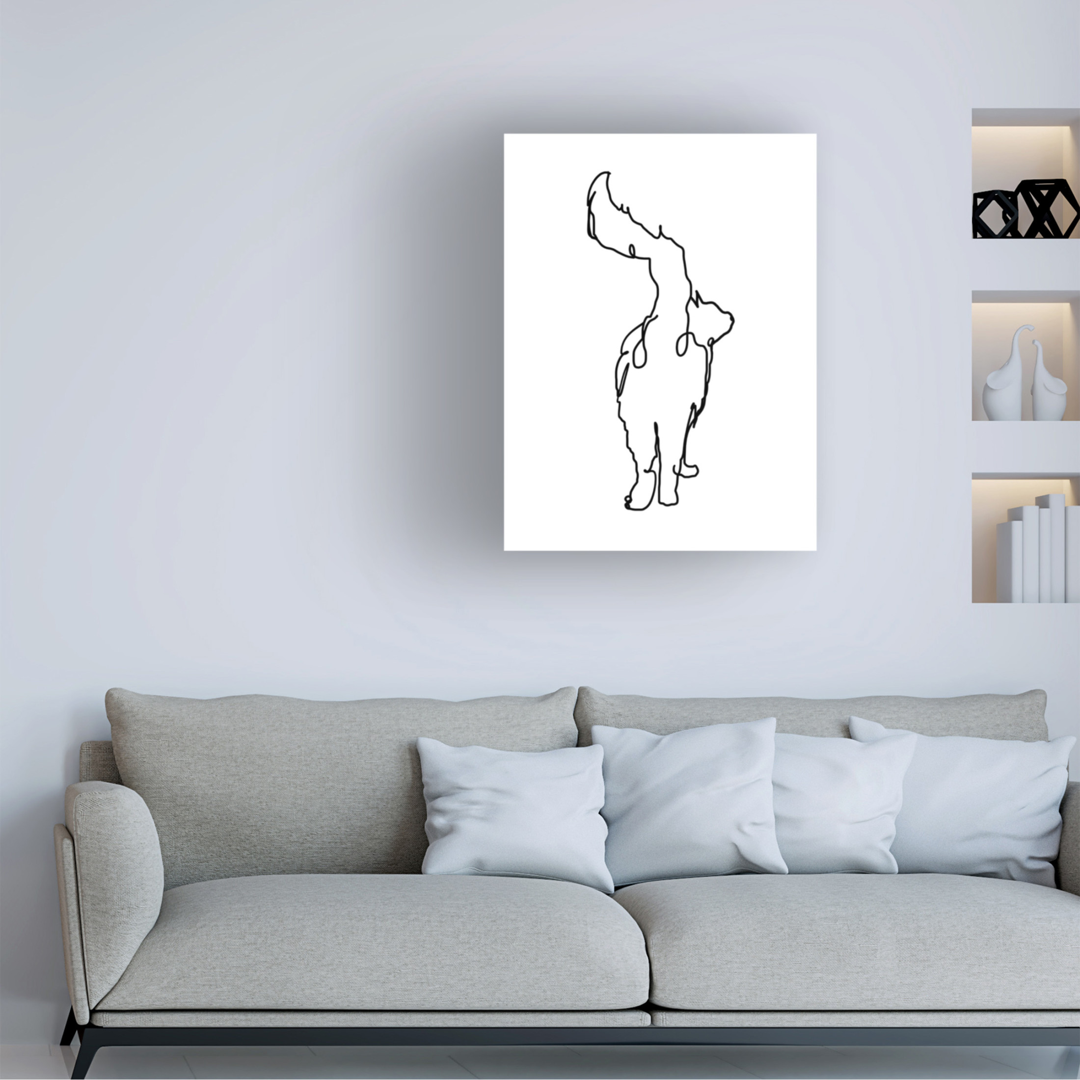 Trademark Fine Art Hanna Lee Tidd The Cats Tail Canvas Wall Art