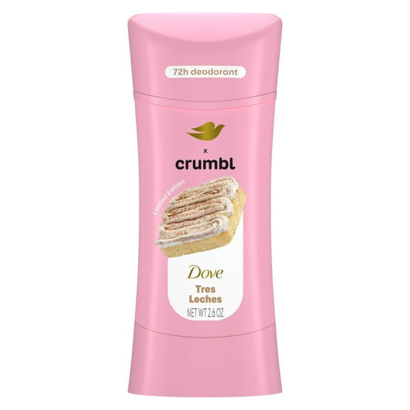 Dove & Crumbl Limited Edition Deodorant Crumbl Tres Leches, 2.6 oz