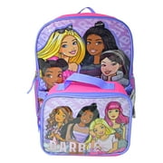 Barbie Backpack 16" & Insulated Lunch Bag Detachable Pink 2-Piece Set