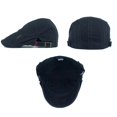 thumbnail image 3 of Grid Pattern Retro Autumn Winter Cotton Men Flat Peaked Cap Newsboy Hunting Hat, 3 of 10