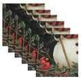thumbnail image 6 of BZSMCE Satin Native Fab Cotton Dinner Napkin Scarf Winter Snowman Reusable, 6 of 8