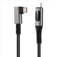thumbnail image 2 of Cable de Carga Rápida USB4 Tipo C de 240 W con Pantalla Digital LED 8K@60Hz Cable de Datos de Transferencia de Datos de 40 Gbps en Ángulo Recto, 2 of 5