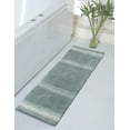 thumbnail image 2 of Home Weavers 100% Cotton Gradation Collection Bathroom Decore | Washable Rug | Bathroom Mat | Kitchen Rug | Bathroom Rug Set | Bath Mat Set | Bath Floor Mat Non Slip, 21"x54", Gray, 2 of 6