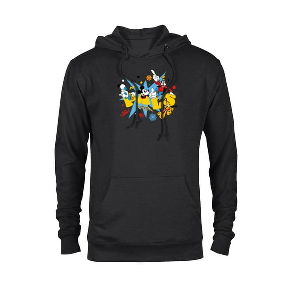 Disney Mickey Donald Goofy and Pluto Pals - Pullover Hoodie for Adults - Customized-Black