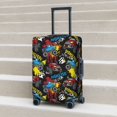 thumbnail image 5 of Uemuo Monster Car Printed Washable Luggage Cover - Fashion Suitcase Protector Fits 18-32 Inch Luggage -Small, 5 of 9