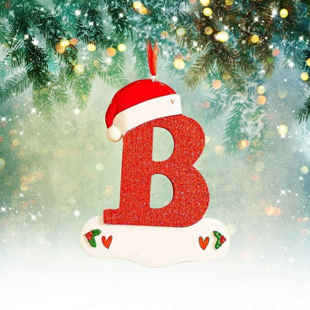 Navidad Little Red Hat Carta Colgante DIY Escribible Nombre 26 Carta Colgante Wmkox8yii gf6246