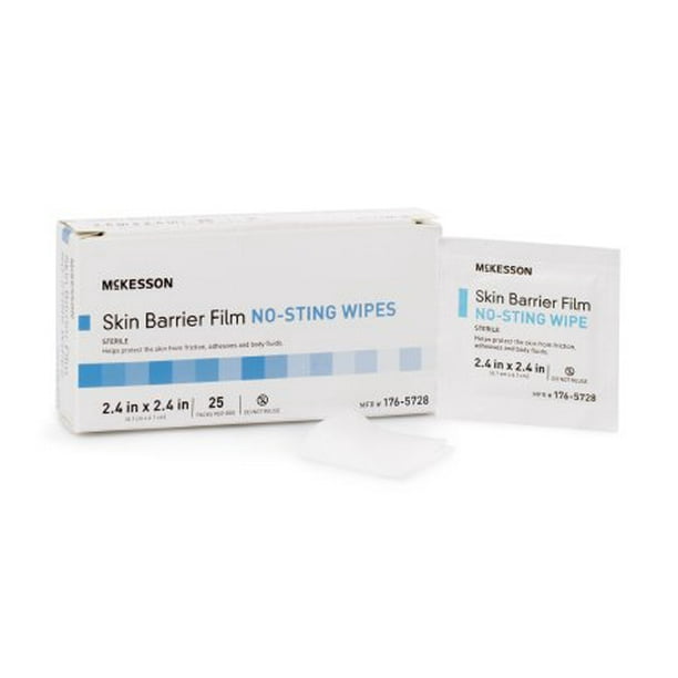 Skin Barrier Wipe McKesson Individual Packet 2 2/5 X 2 2/5 Inch