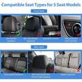thumbnail image 2 of Nilight Car Seat Covers Custom Fit 2009-2024 Ram 1500 and 2010-2024 Ram 2500 3500 Crew Cab Mega Cab Waterproof Leather Cushion for Pickup Truck (Full Set, 2 Front Seats and 3 Rear Seats), 2 of 7