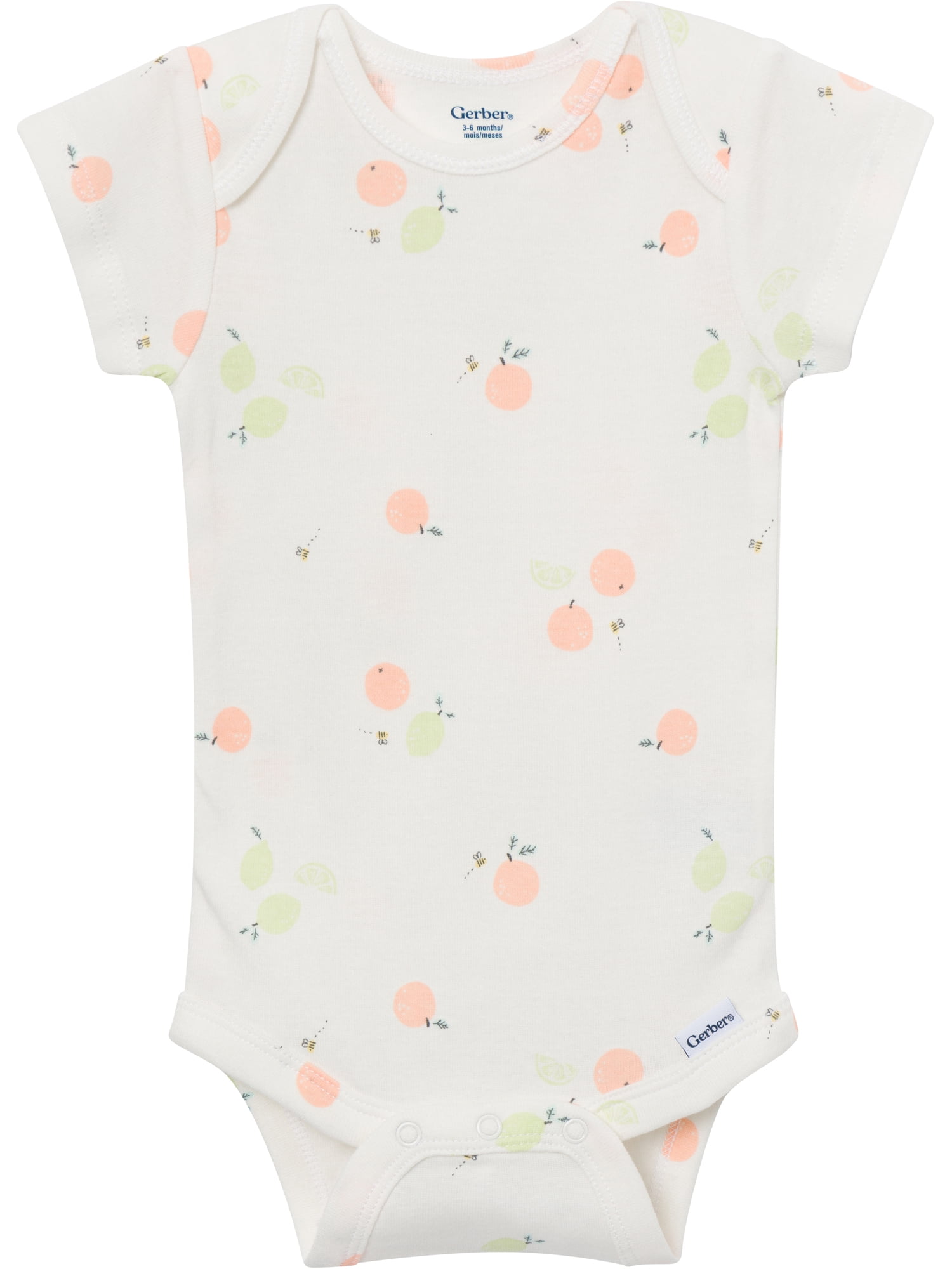 Gerber Baby Neutral Short Sleeve Onesies, 8-Pack, Sizes 0/3 Newborn - 12 Months
