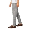 thumbnail image 2 of Trojan Check Sta-Prest Trousers, Grey, 2 of 5
