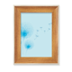 thumbnail image 1 of Flor azul planta semillas de diente de León Escritorio Marco de fotos de madera Pantalla Imagen Arte Pintura Múltiples conjuntos, 1 of 4