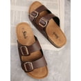 thumbnail image 4 of Minimalist Double Buckle Strap Flat Sandals, 4 of 4