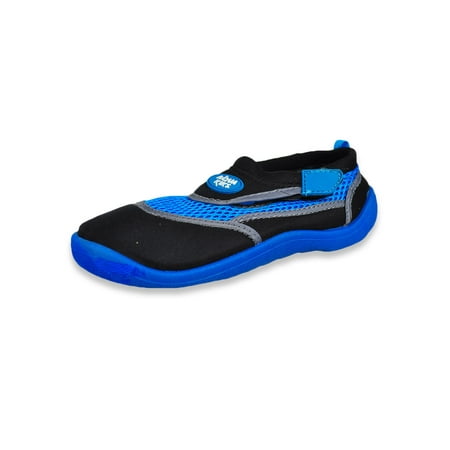 Image of Aqua Kiks Boys Water Shoes - blue/black 7 toddler