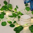 thumbnail image 4 of Realistic Artificial Green Leaf String Light, Battery-Operated, Clear Veins, Vibrant Color, Energy-Saving, Decorative Extra-Long Wedding Party, Artificial Green Leaf String Light, Party Supplies, 4 of 8