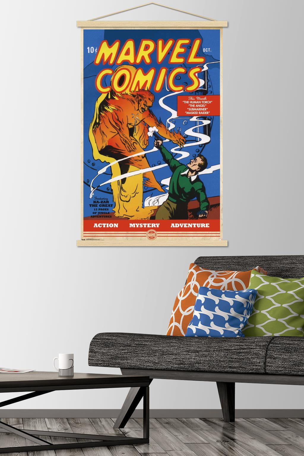 Marvel Comics - The Very First Marvel Comics #1 Wall Poster with Magnetic Frame, 22.375" x 34"