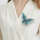thumbnail image 5 of Broche de mariposa jinwen accesorios decorativos para disfraces Pin de traje de moda diamantes de imitación 8,6 cm x 5,8 cm Azul, 5 of 8