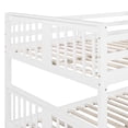 thumbnail image 4 of Full over Full Bunk Bed with Ladder, Suitable for Bedroom and Guest Room, White, 4 of 9