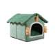 thumbnail image 2 of Cama para gatos, caseta para casa, tienda antideslizante, cabaña lavable para interiores, cojín cálido para mascotas, cómodo nido de cueva para conejo 33cmx30cmx32cm, 2 of 8