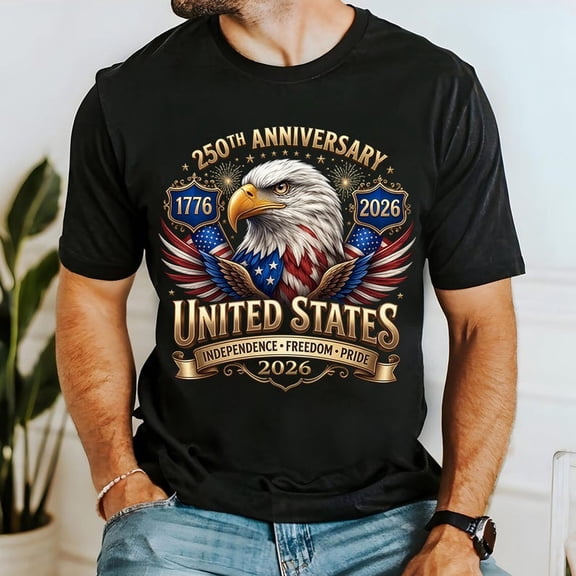 America 250 Shirt, 1776-2026 Patriotic Eagle T-Shirt, USA 250th Anniversary Tee, American Freedom Shirt