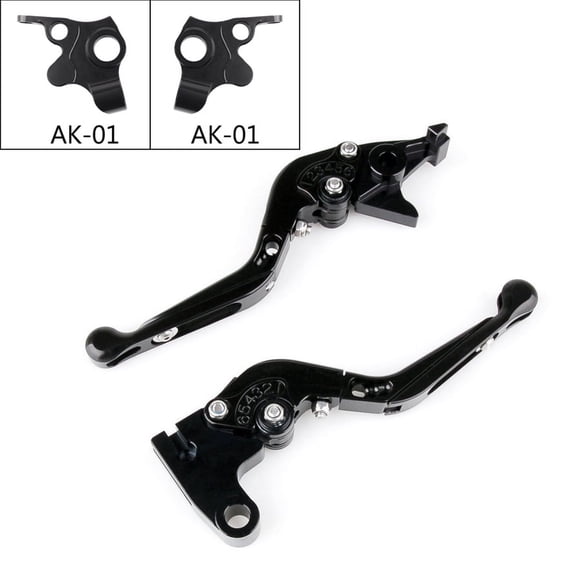 Moto Adjustable Folding Extendable Brake Clutch Levers For KYMCO 17-18 AK550 Black