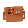 thumbnail image 3 of Bolsa de almacenamiento para vasos de agua tipo bandolera, bolsa de transporte para viajes, acampadas, senderismo al aire libre , MarrÓn Marrón, 3 of 8