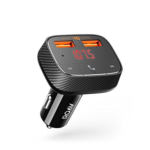 Roav SmartCharge F0, by Anker, FM Transmitter/Bluetooth Receiver/Car