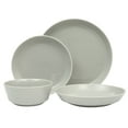 thumbnail image 2 of Gibsn Home Summer Shades 16 Piece Plates and Bowls Dishes Service for 4 Porcelain Dinnerware Set - Grey, 2 of 17