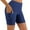 Blue, variant on Kbndieu Women's High Waist Biker Shorts with Pocket Women Tummy Control Workout Gym Athletic Running Yoga Shorts Fashion Womens Fitness Clothing Ladies Solid Leggings for Women