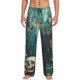 thumbnail image 1 of Fotbe Baroque Floral Still Life Pantalones de Pijama para Hombre, Pantalones de Dormir, Pantalones de Casa con Cintura Ajustable y Bolsillos-Small, 1 of 6