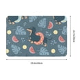 thumbnail image 3 of Fotbe Extra Durable Door Mat - Dirt Trapping Outdoor Welcome Mats - Non-Slip Outdoor Door Mats - Low Profile Front Door Mat - Indoor (16" x 24", Watermelons Dachshunds ), 3 of 9