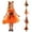 a-Orange, variant on 3PCS Pumpkin Halloween Dresses Kids Girls Princess Birthday Party Dress up Outfit with Headband Bags Set 2T