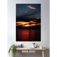 thumbnail image 2 of Lake Sunset Poster Wall Art, Modern Wall Decor, 16x24 UNFRAMED, 2 of 3