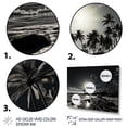 thumbnail image 3 of Designart "Hawaii Balck And White Forms Of Aloha I" Nautical & Beach Wall Art Living Room, 3 of 5