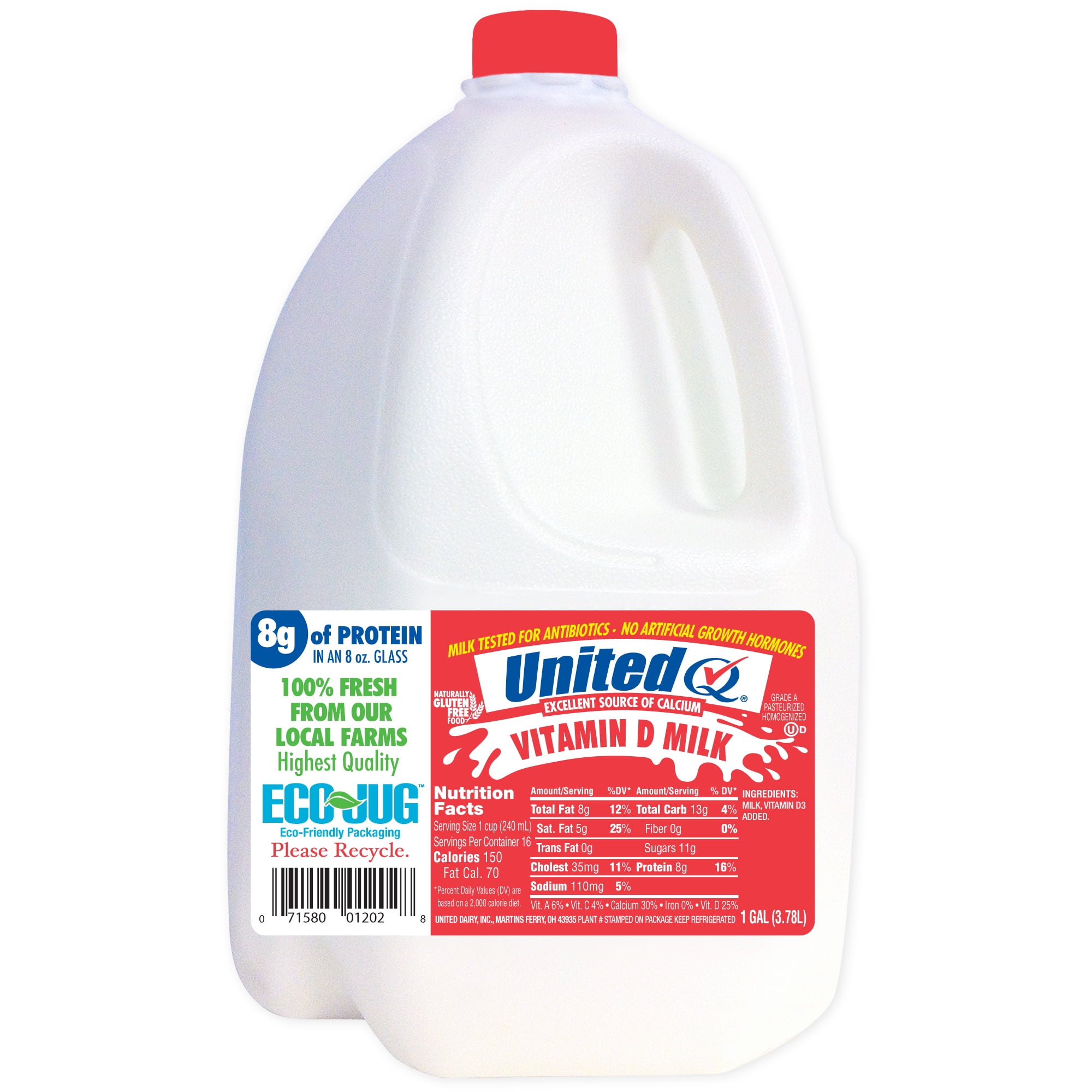 United Dairy Whole Milk Vitamin D Gallon