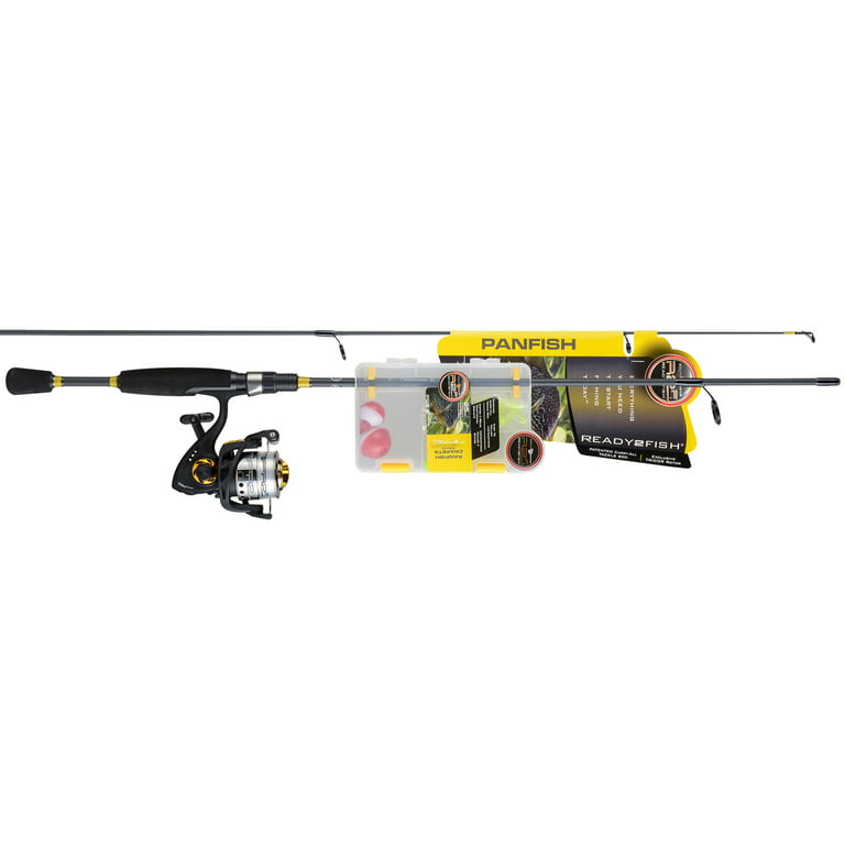 South Bend R2F Panfish Spinning Fishing Rod & Reel Combo w/ Tackle Kit, 5