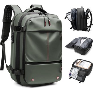 Vacpack Vacuum Travel Backpack - 30-40L Expandable, Built-in Air Pump, TSA Friendly, Water-resistant