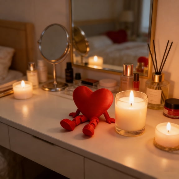 Valentines Day Decorations, Heart Desk Figurine â Cute Love-Inspired Decor with Movable Legs & Hands â for Office, Home or Gift for Lovers, Friends and Special Occasions(6cm)