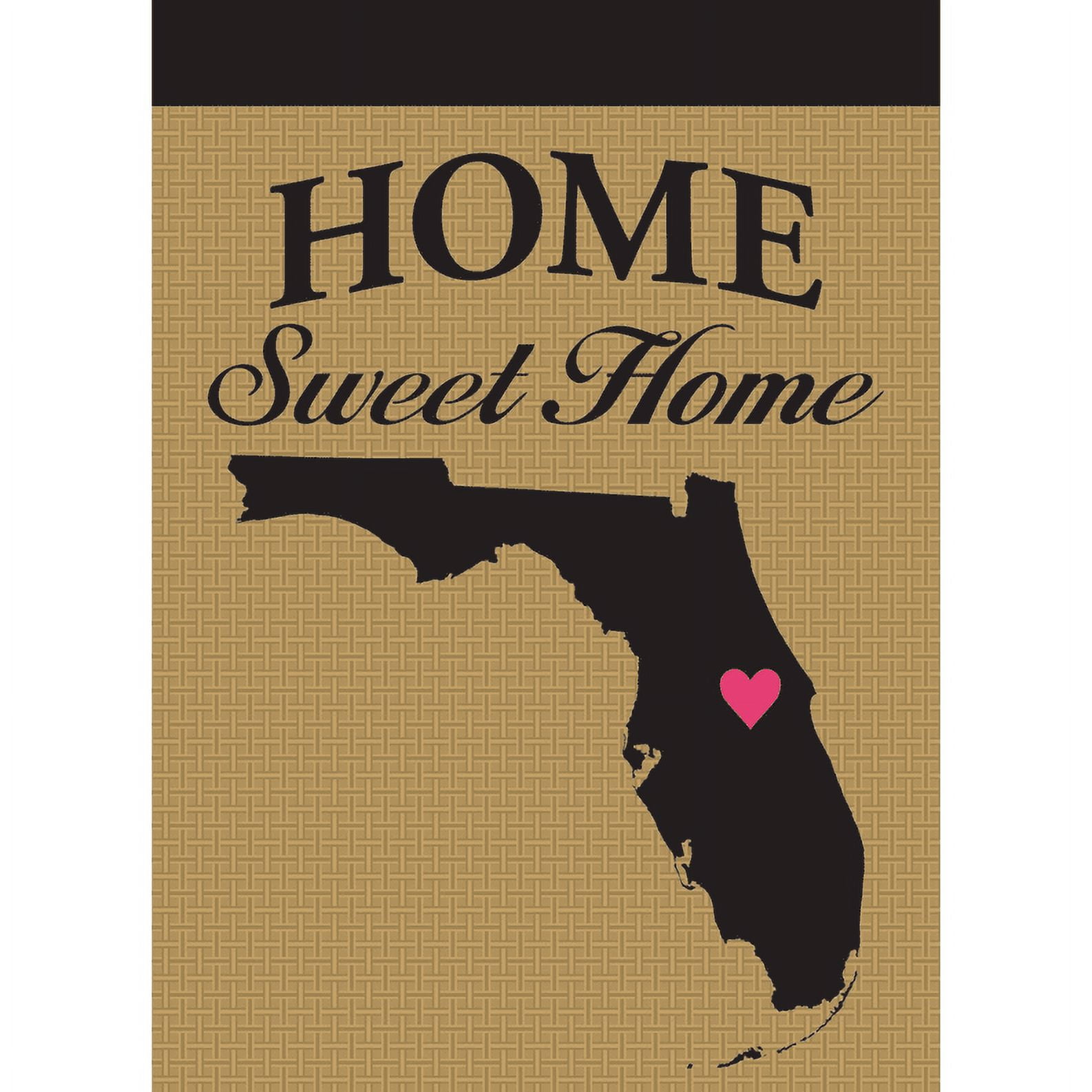 Magnolia Garden Flags M010063 13 x 18 in. Florida Home Sweet Home Burlap Garden Flag