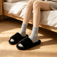 thumbnail image 5 of ATENAR Womens Slippers,Slippers Women,Women's Slippers,Comfy,Non Slip,Slip-on,Black,5.5-6, 5 of 6