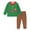 Green, variant on Xdzjlr Girls Christmas Pajama Toddler Long Sleeve Boys Xmas Jammies 2T-9T Homewear Kids Pajamas Pjs Green