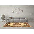 thumbnail image 3 of Ahgly Company Indoor Rectangle Abstract Brown Modern Area Rugs, 8' x 10', 3 of 4