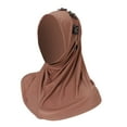 thumbnail image 2 of MSJUHEG Headbands,Tie Headband,Wire Headband,Boho Bandeau,Thick Headbands,Easy Wear Soft Hijab for Instant Hijab Scarf Turbans Prayer Scarf Abayas Khaki One Size, 2 of 9