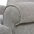 thumbnail image 5 of Jennifer Taylor Home Alana 38" Lawson Large Living Room Accent Arm Chair with Metal Casters, Silver Grey, 5 of 17