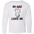 thumbnail image 3 of Inktastic My Aunt Loves Me Kitty Long Sleeve Youth T-Shirt, 3 of 5