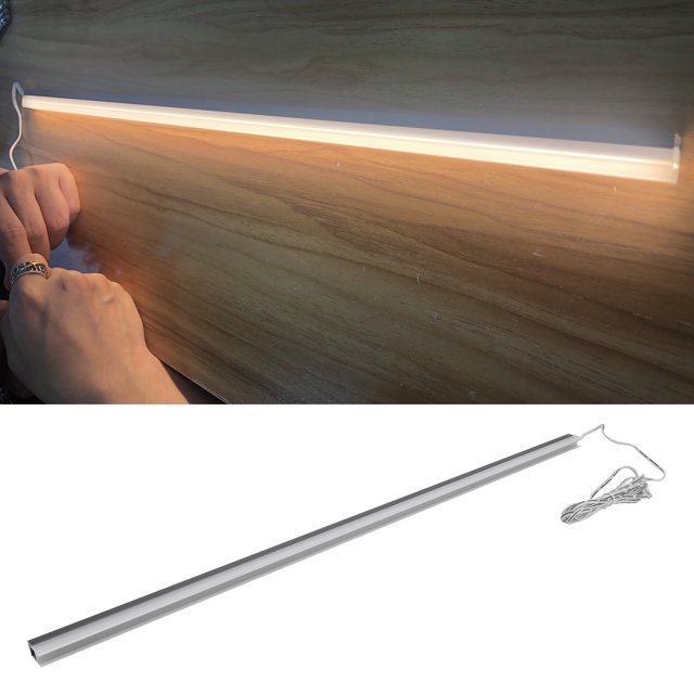Lámpara LED de Tira Larga 3000K DC12V 7 Mm Borde de Vidrio Luz Cálida Luz Debajo del Gabinete para Guardarropas Vitrinas Escritorios ANGGREK Otros