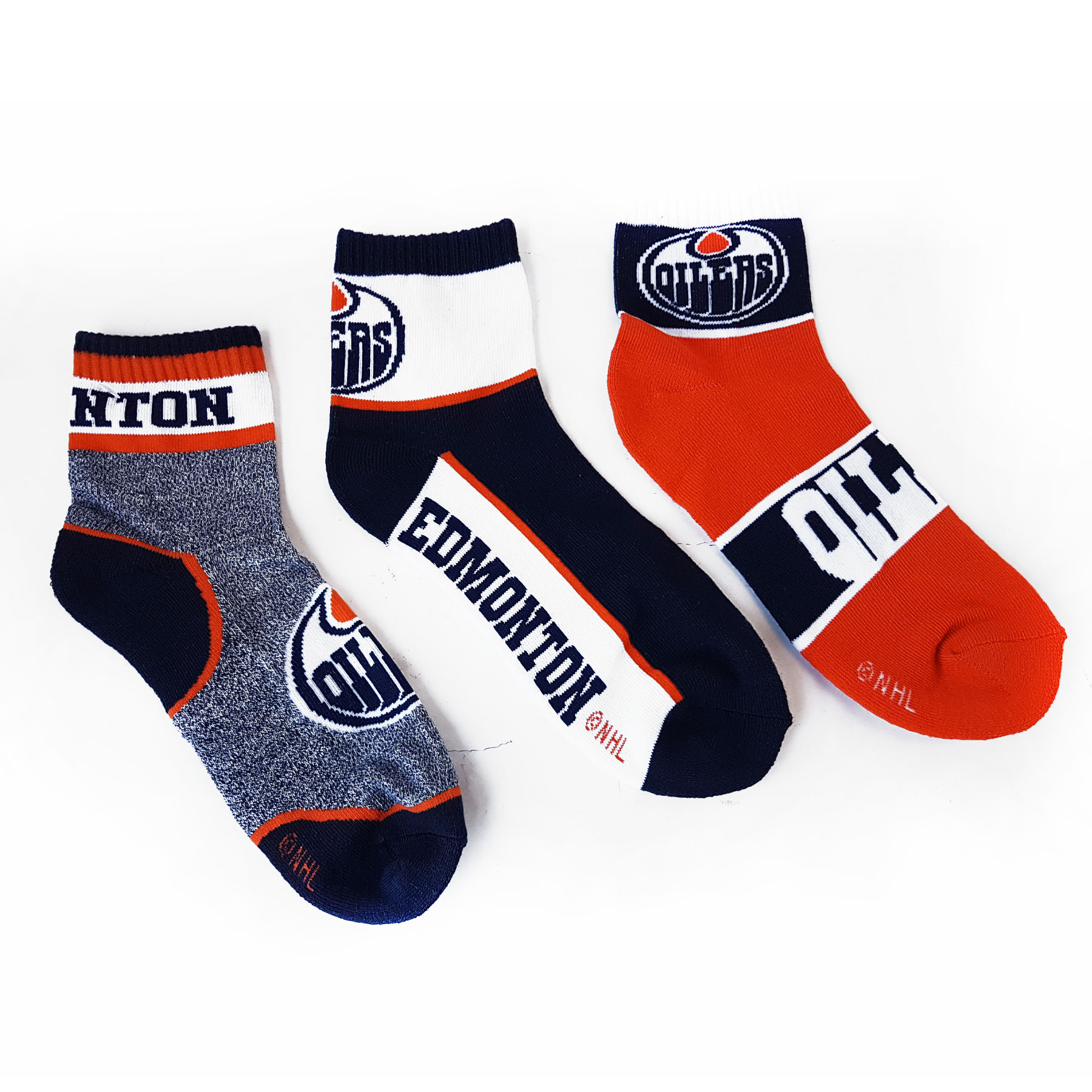 Edmonton Oilers NHL Men's 3Pack Quarter Socks Walmart Canada